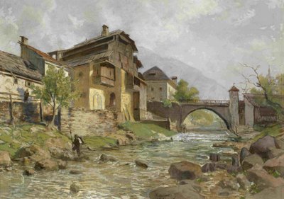 View of Trzic and Trziska Bistrica II by Ladislav Benesch